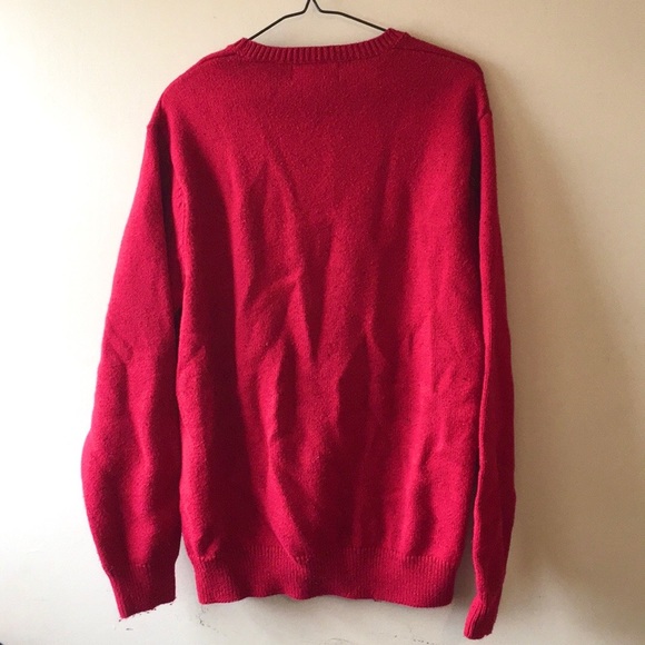 Chaps Red Knit Sweater - M - Picture 4 of 4